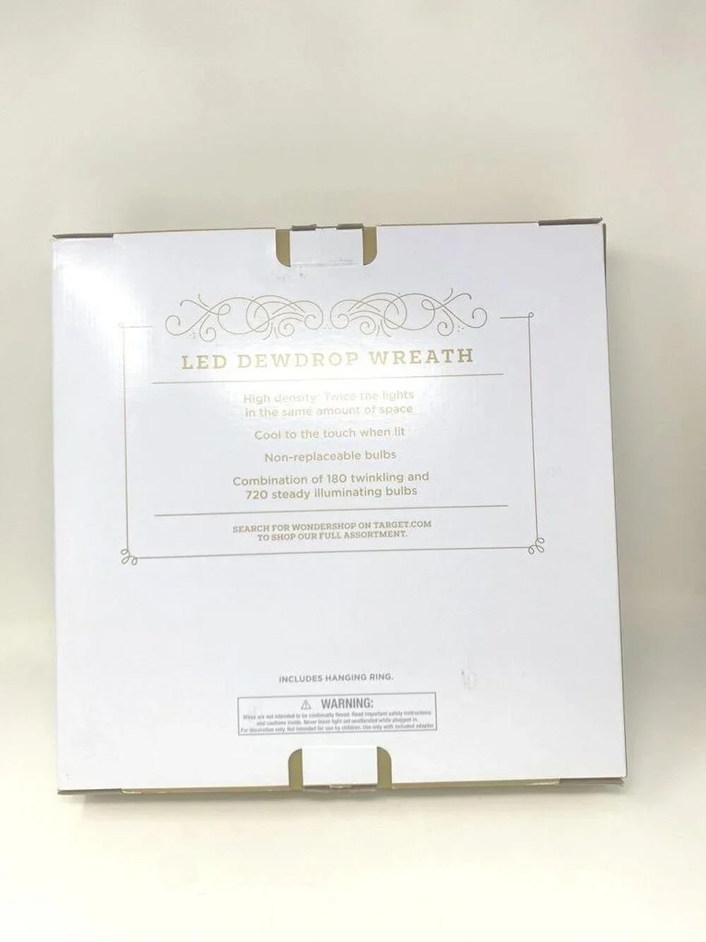 Target Christmas Hanging Wreath Twinkling Dewdrop Lights Warm White Wondershop™